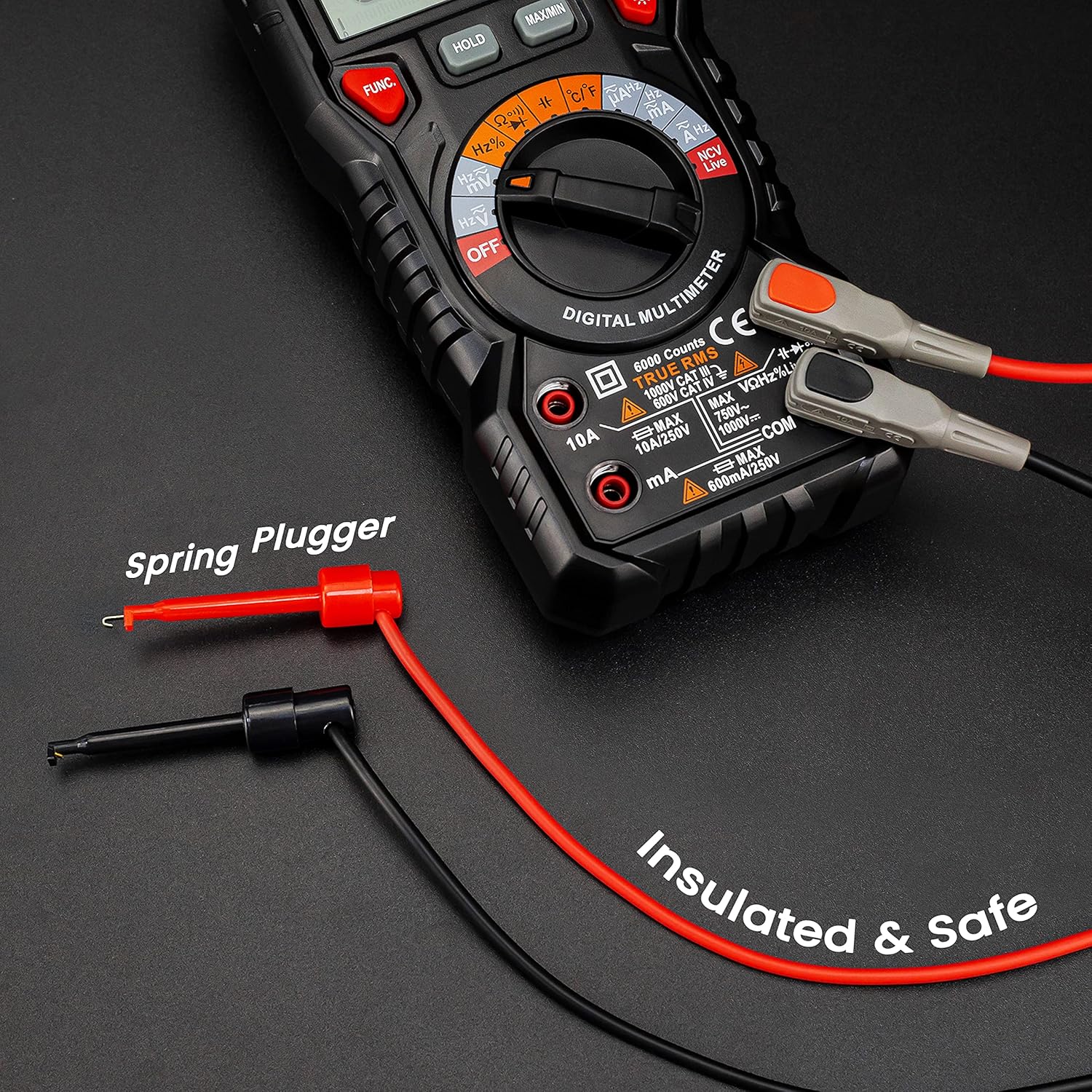 KAIWEETS KET12 Test Leads Kit components