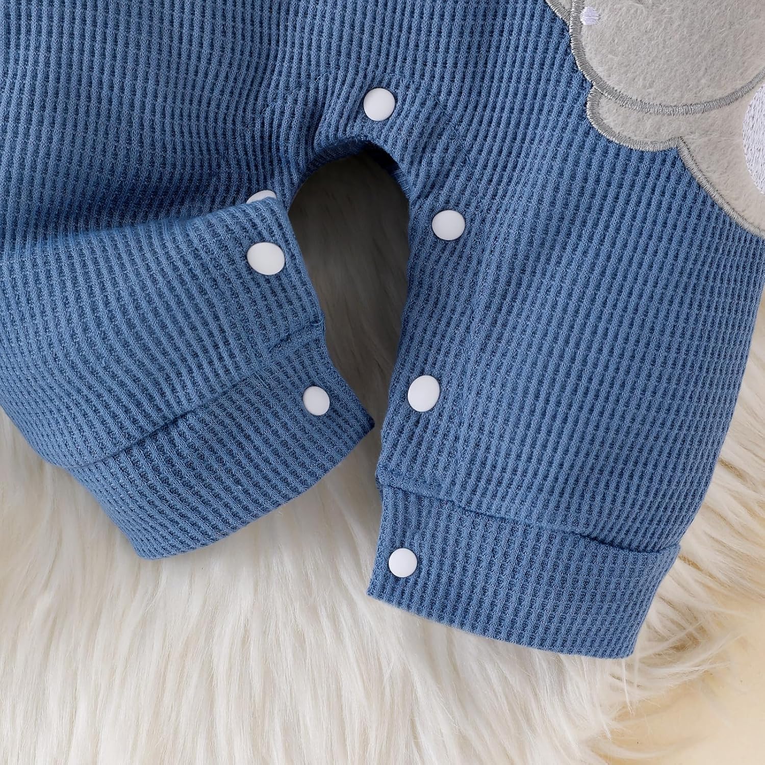 Baby Boy Clothes Newborn Striped Romper Fall Outfits + Infant Cartoon Suspender Overall + Cute Hat 3 Pcs 0-18 Months - Image 6