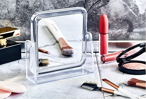 Miniatura 2 de Espejo cuadrado de maquillaje con aumento de doble cara de la marca BOXUP