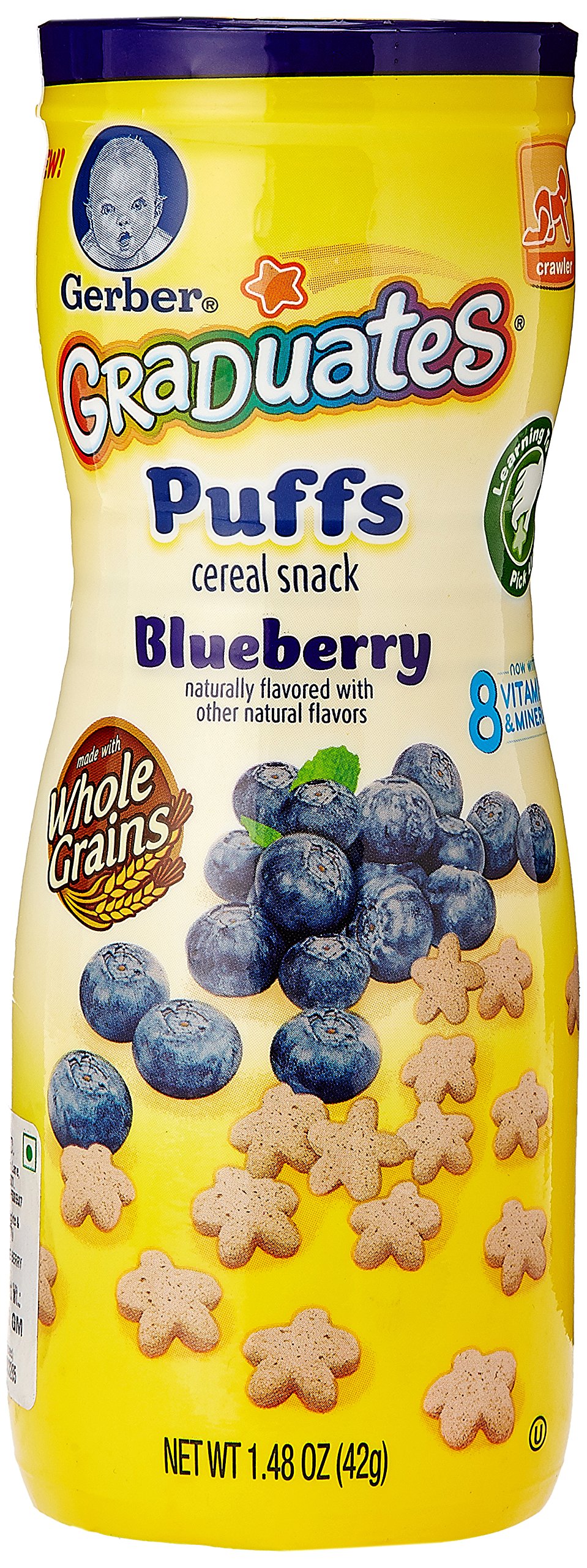 Gerber Graduates Blueberry Puffs Cereal Snacks 1.48 oz