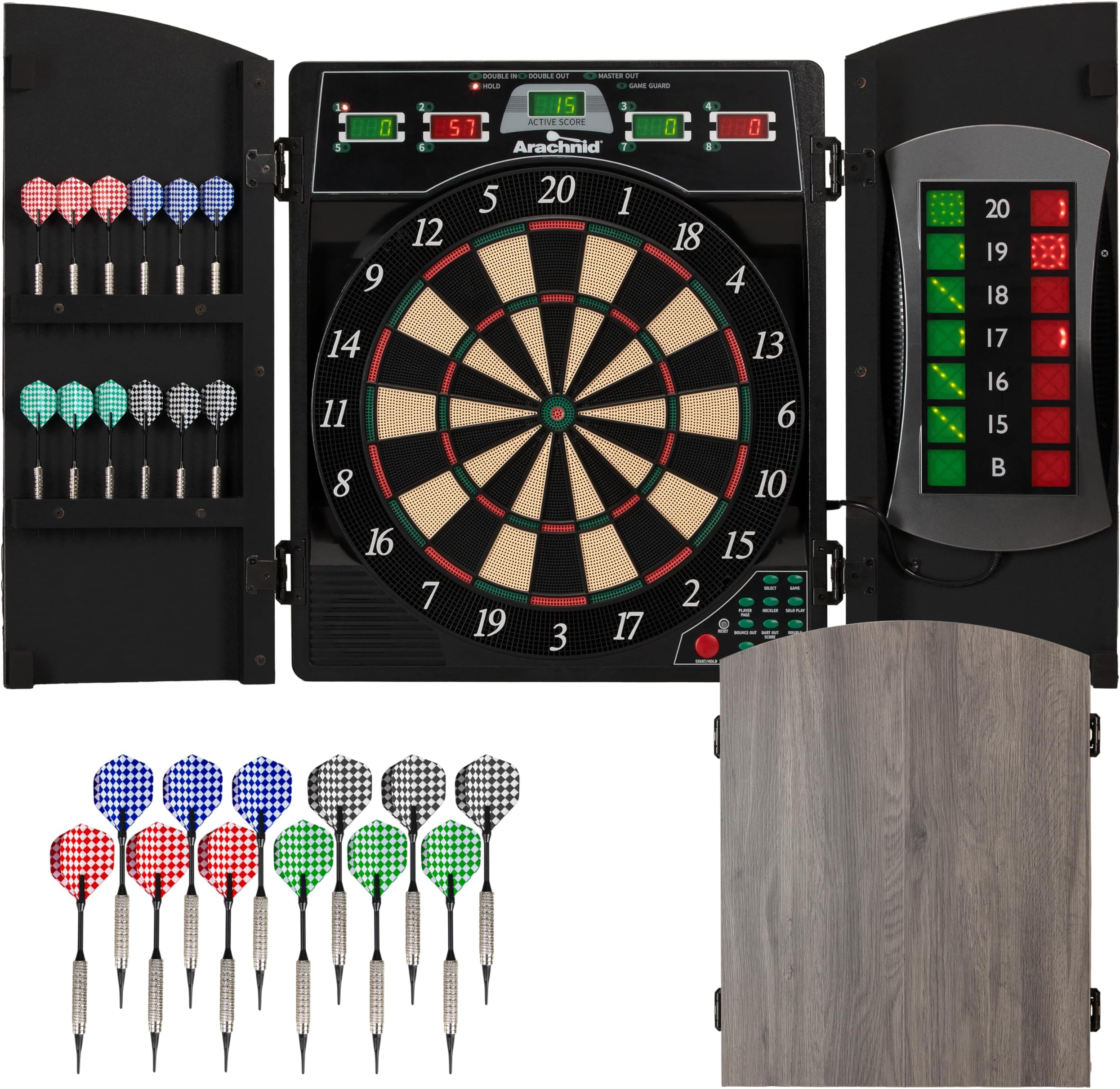 Cricket Maxx 4.0 Electronic Dartboard Set, Black