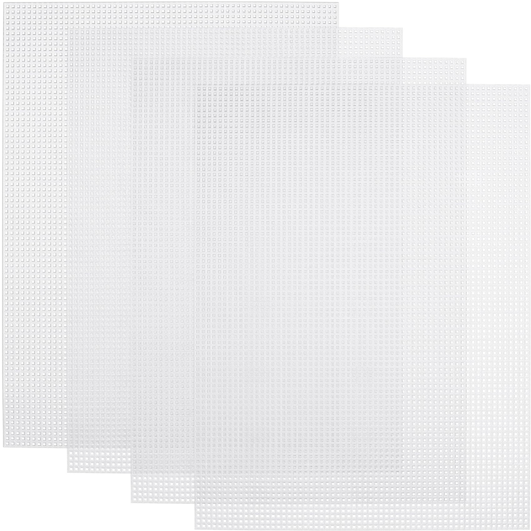 Pndeyo 4 Sheets White Fursuit Eyes Mesh, Waterproof PVC Eye Mesh Sheet, Printable Blank Plastic Canvas for Furry Cosplay Props Fursuits Handicrafts Making