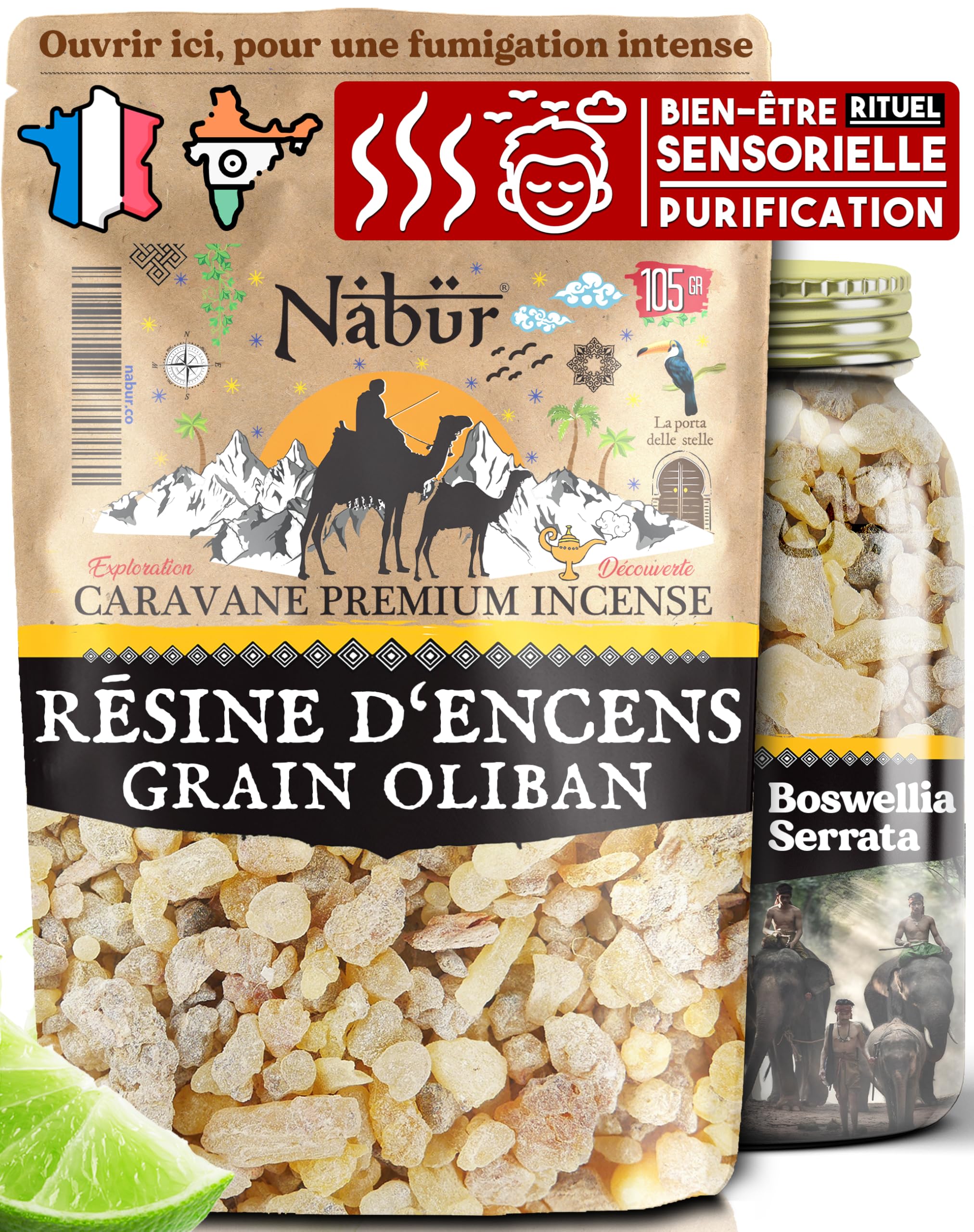 Weihrauch (Olibanum) Aus Indien – 20 G, Traditionell Hergestellt, Für Meditation & Räuchern