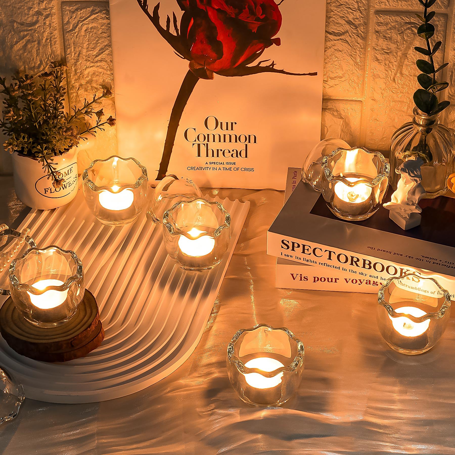 キャンドルホルダー　ティーライトキャンドル　浮き玉（うきだま）　アンティーク キャンドルホルダー ティーライトキャンドル 浮き玉（うきだま