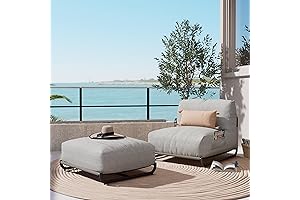 Superbly Plush Grand Patio Bean Bag Lounger