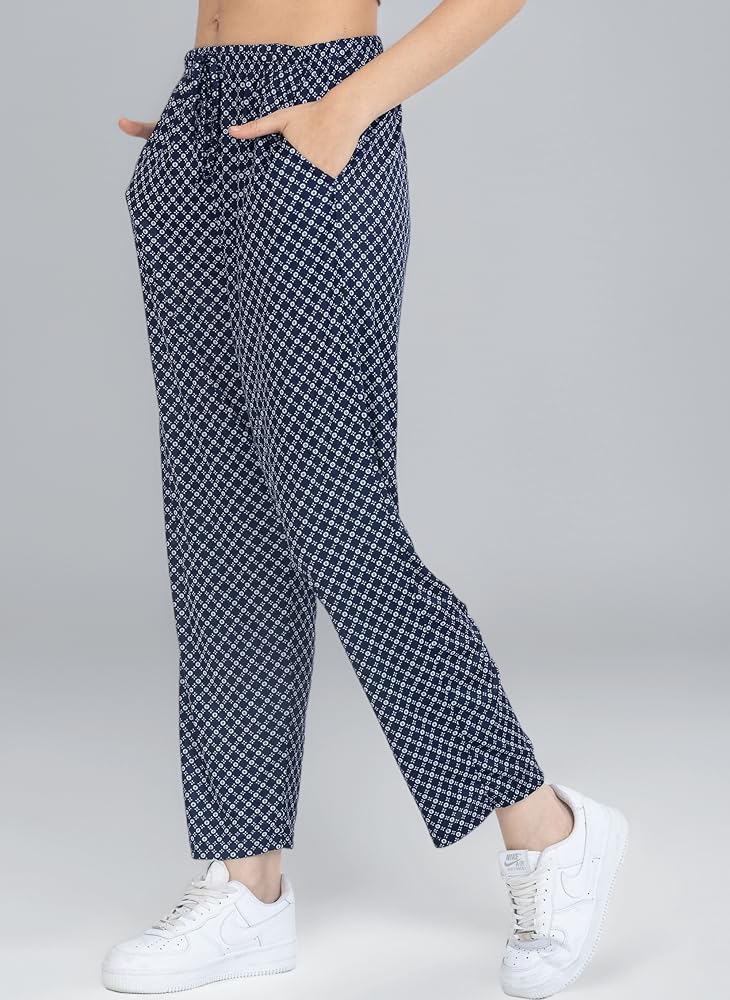 Soojun Pantaloni da donna elasticizzati in vita elasticizzata