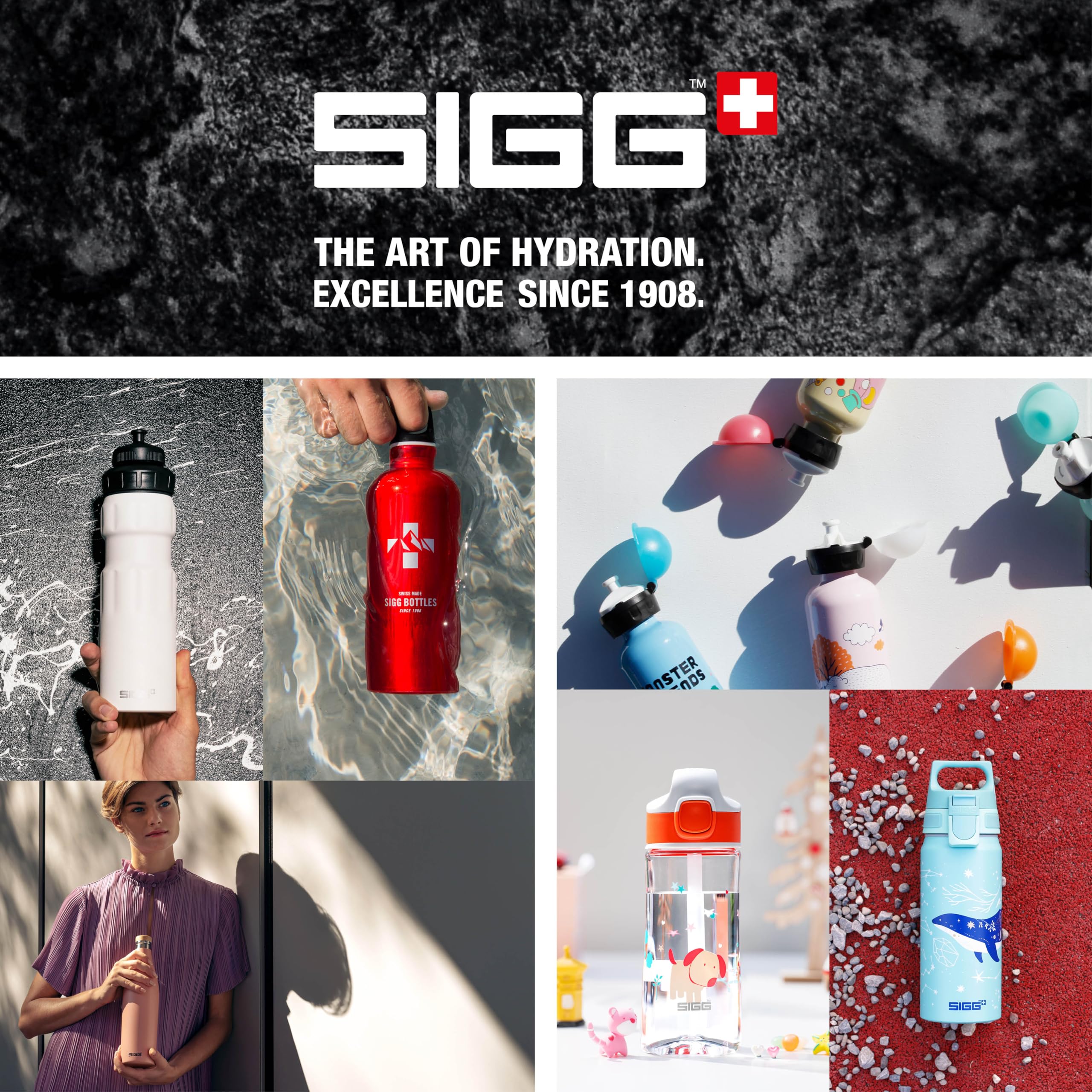 Sigg - Alu Trinkflasche - WMB ONE - Made in Switzerland - ClimatePartner Zertifiziert - Kohlensäure geeignet - Auslaufsicher - Federleicht - BPA-frei - Outdoor - 0,75L & 1L