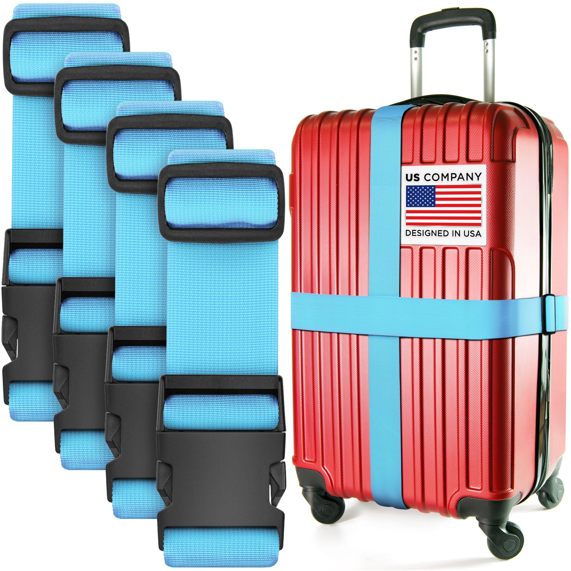 Amazon.com: Luggage Straps for Suitcases - TSA Approved