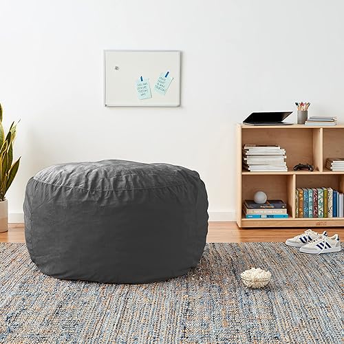 Miniatura 266 de Chill Sack - Funda para puf Microgamuza - Carbón - Solo funda,Microsuede - Chocolate - Solo funda,Microsuede - Azul marino - Solo funda,Guijarro -