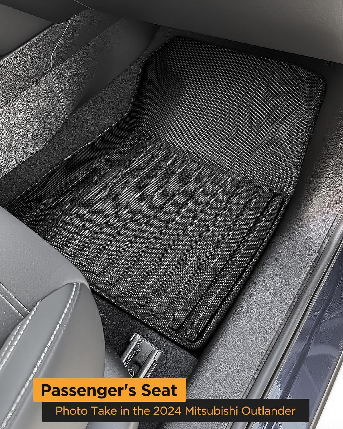 for Mitsubishi Outlander 2020-2025 Floor Mats Cargo Liner (Not Fit PHEV & Sport Models) Trunk Carpet All Weather Heavy Duty TPE Rubber Waterproof Tech Mats for Mitsubishi Outlander 2021 2022 2023 2024 - Image 4