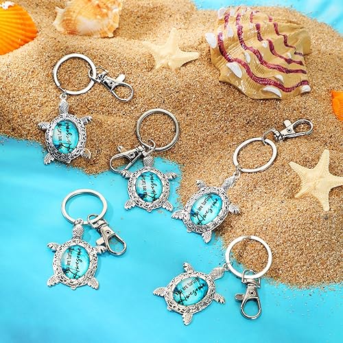Miniatura 4 de 24 llaveros de tortuga marina, regalos inspiradores para amantes de las tortugas, llavero de playa, regalo de agradecimiento para mujeres,