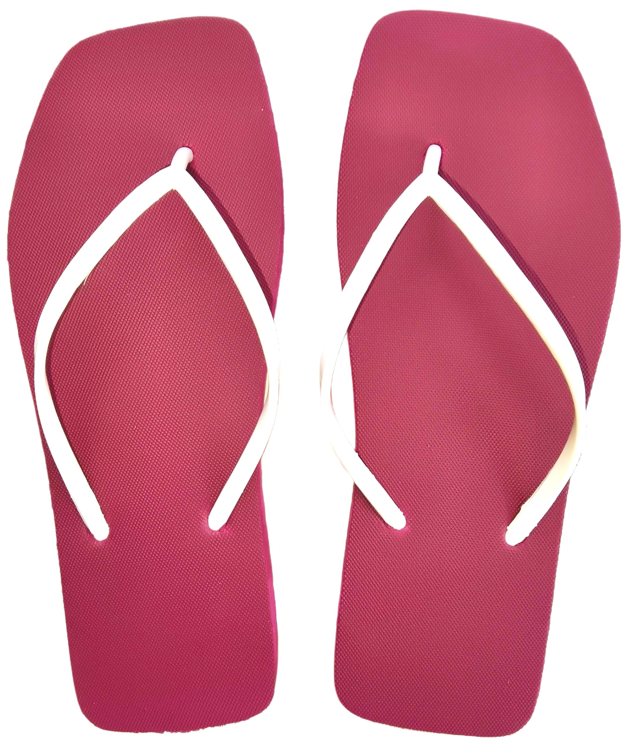 Sweety's Women's Flip Flop Sandals, Dark Pink, Soft, Anti-skid, Microcellular Rubber, Waterproof, Size 5 6 7 8 9-image-36
