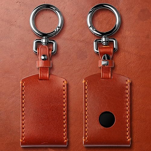 Miniatura 5 de Tukellen Funda de cuero para llavero de Mazda compatible con 3, 6, CX-5, CX-30, CX-9, 4 botones, control remoto inteligente, funda de piel