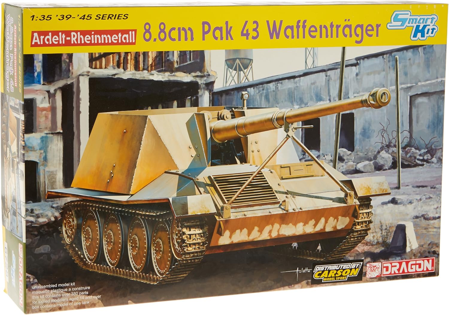Dragon Models 1/35 Ardelt-Rheinmetall 8.8cm PaK 43 Waffenträger - Smart Kit