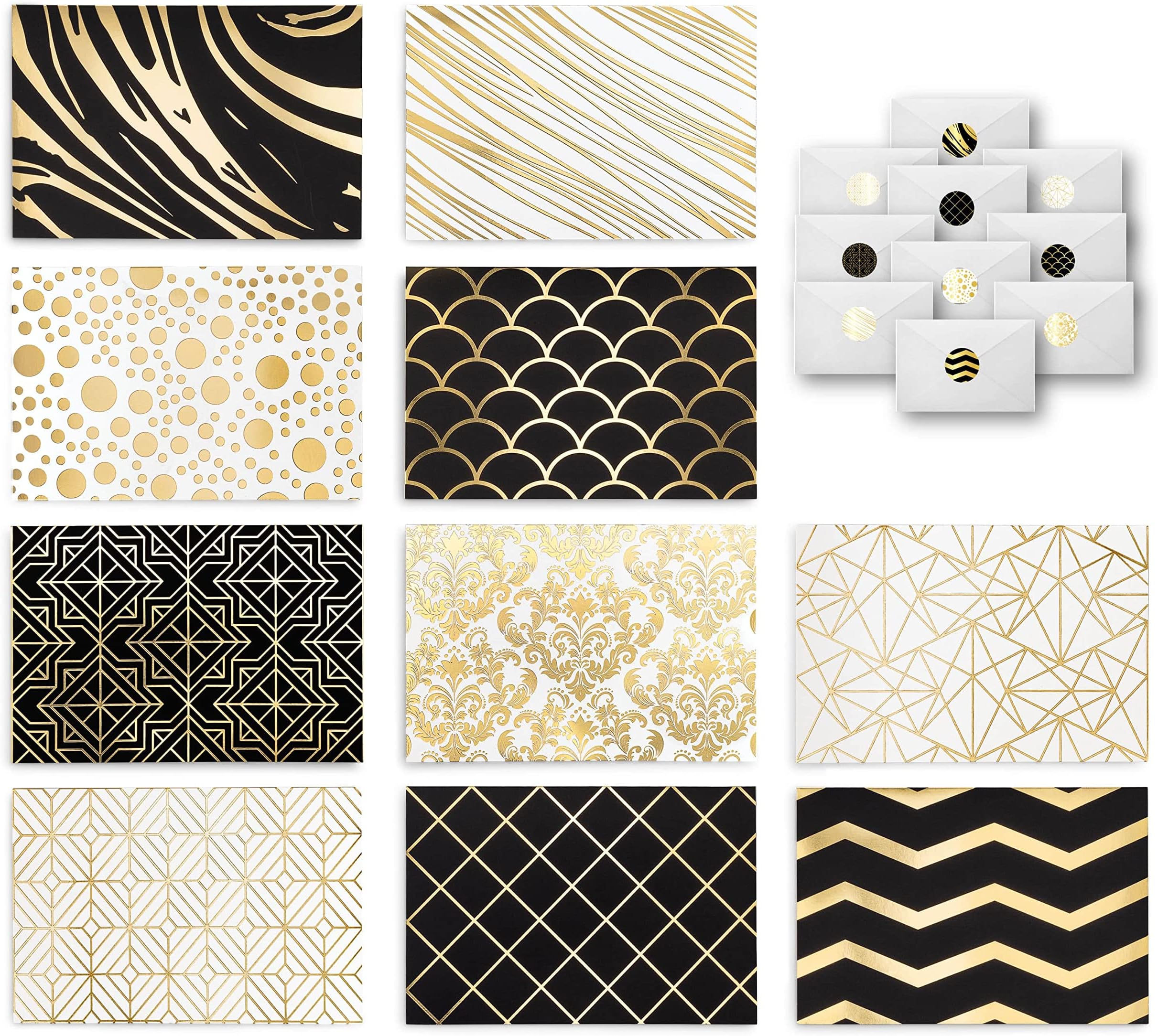 The Best Card Company 20 Assorted Blank All Occasions Notes Boxed Set 4