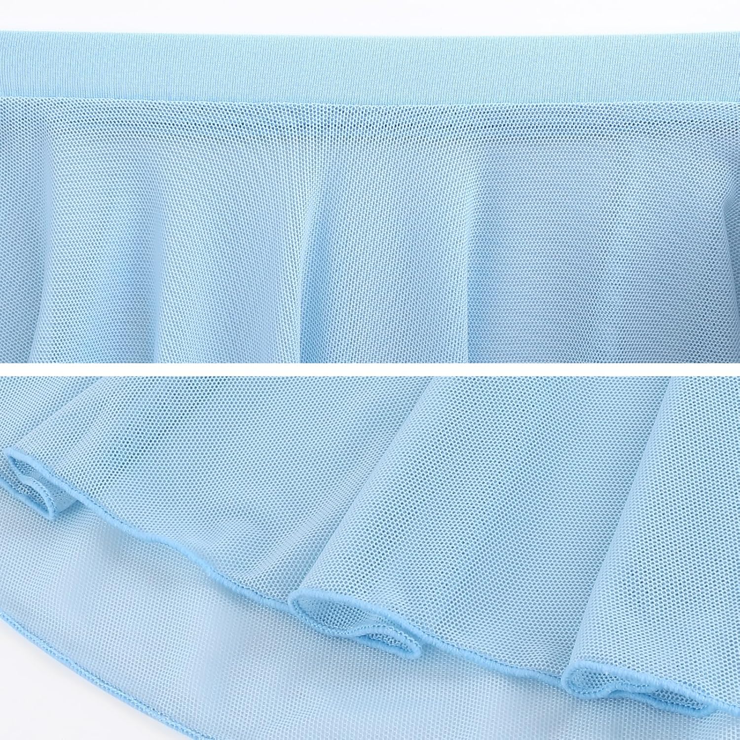 Ballet Skirts for Girls Pull On Toddler Ballet Skirt Girls Elastic Mesh Ballerina Dance Skirt - Image 5