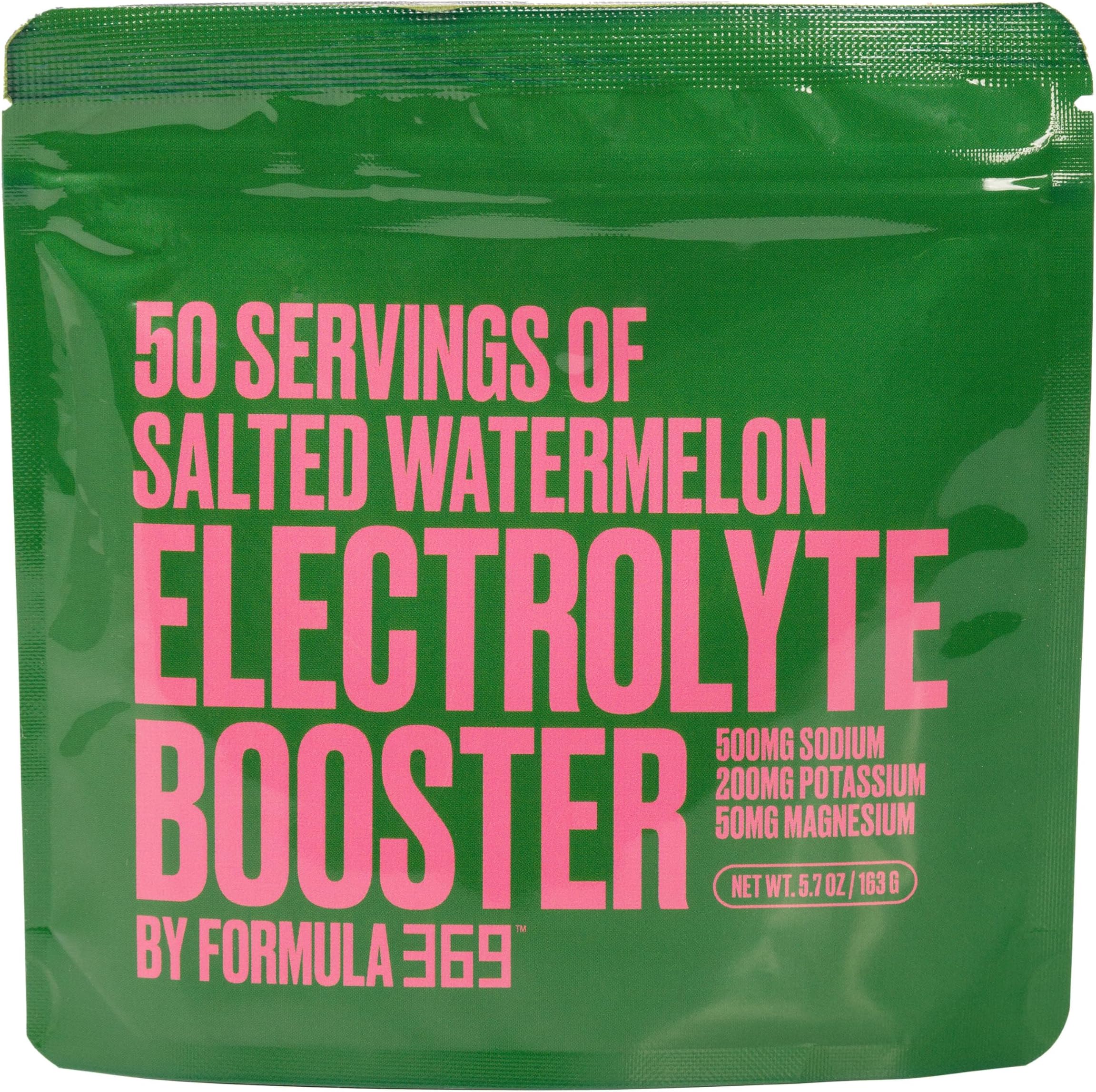 Formula 369 Electrolyte Booster Salty Watermelon 50 Servings for Daily Hydration, Exercise, Endurance Sports