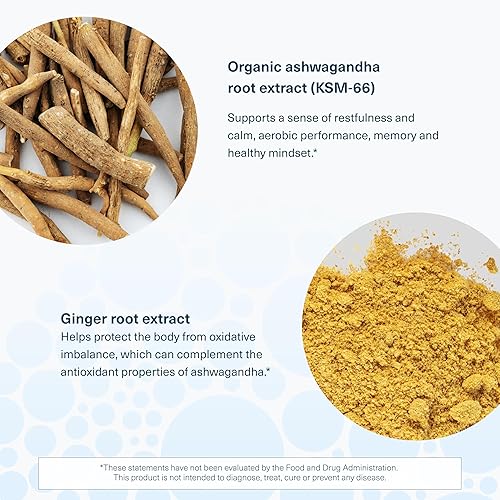 Miniatura 5 de Youtheory Ashwagandha - 1,000 mg - Suplemento de apoyo para el estrés y el cortisol - Mezcla de hierbas adaptogénicas con Ashwagandha KSM-66 y