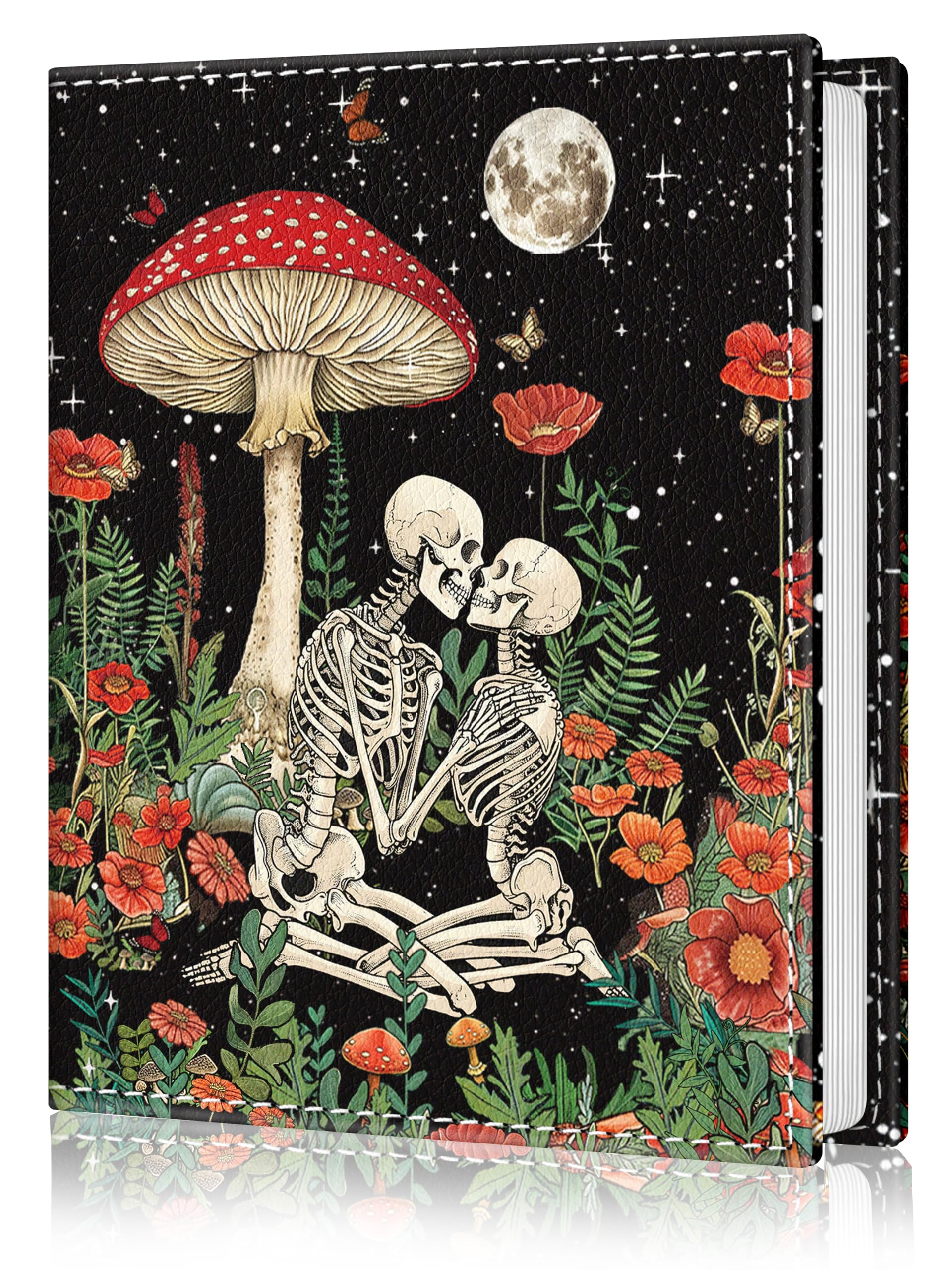 Photo Album 4x6, 56 Pockets Small Picture Book Skull Mushroom
