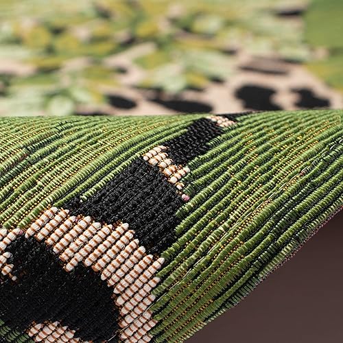 Miniatura 9 de Liora Manne Marina - Alfombra para interiores y exteriores, diseño floral y safari, cómoda y duradera, telar eléctrico, material de polipropileno,