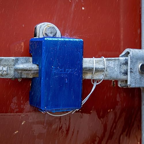 PACLOCK Cerradura de contenedor UCS-82A Aluminio anodizado Dispositivo antirrobo Cilindro de 6 pines Una cerradura con llave a un número