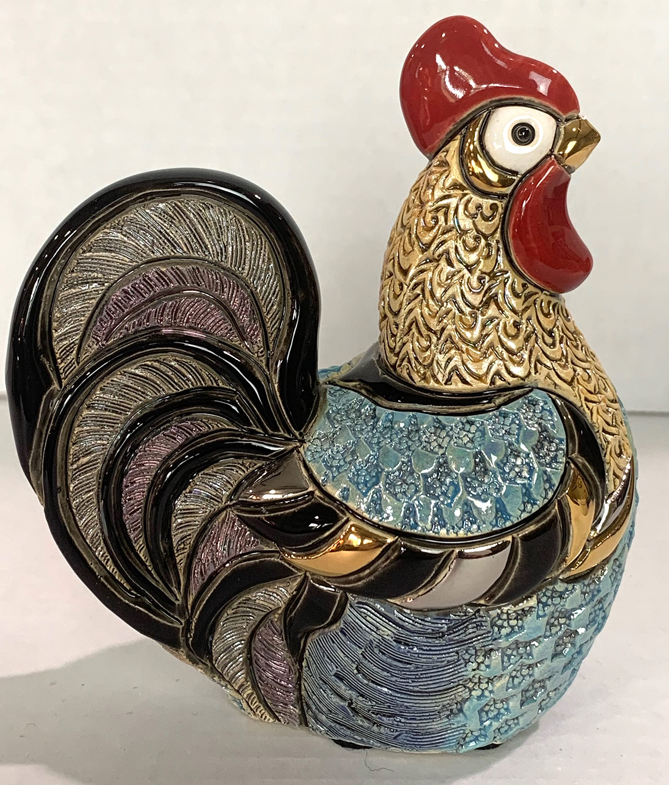 Figurine Coq en céramique comme idée cadeau idéale pour crémaillère et amateurs de terroir