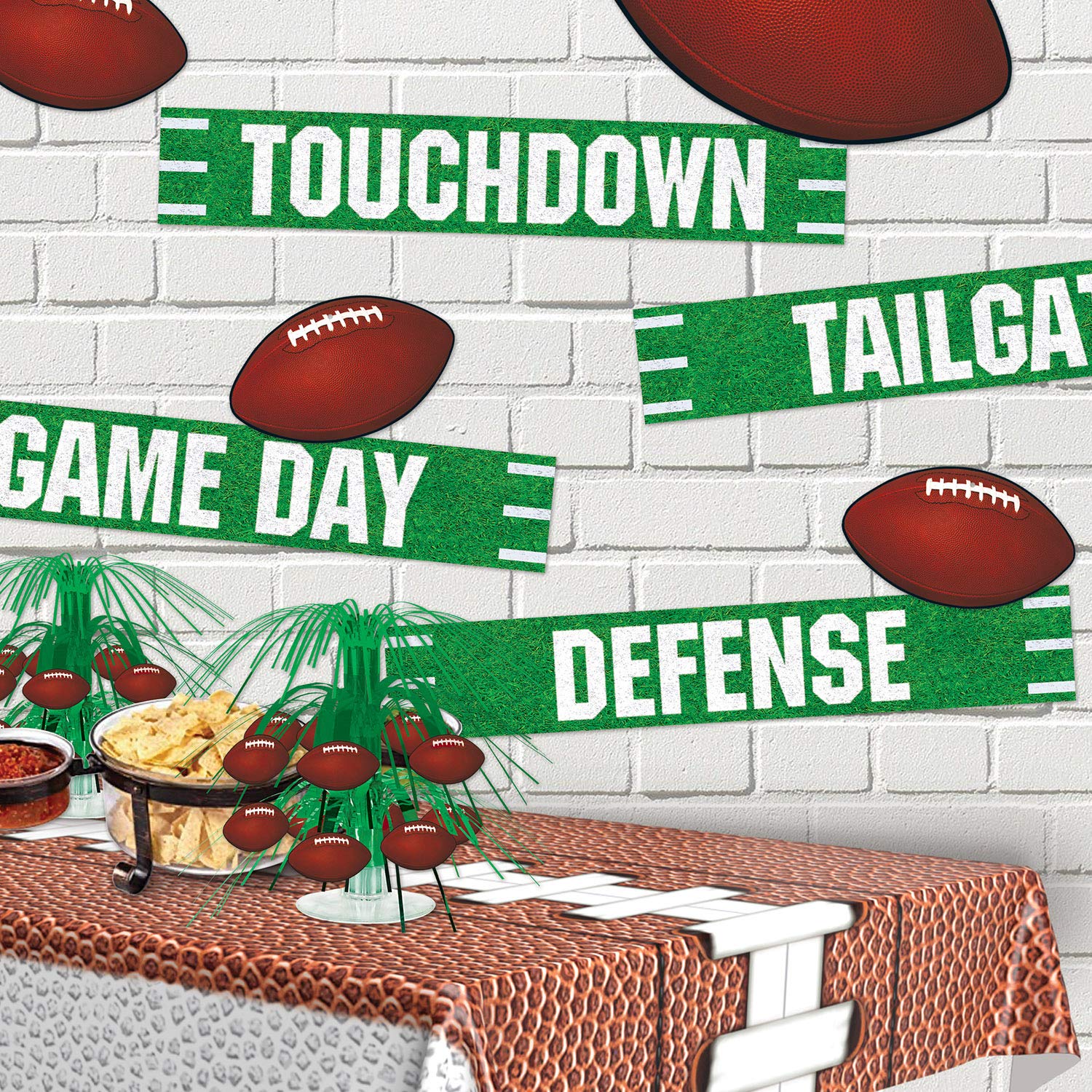 Le Football/terrain De Football Avec Le Fond Vert Blanc De Cadre Et De