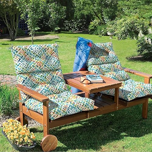 Miniatura 3 de Cojines Adirondack para sillas de patio con respaldo alto para exteriores, cojines Adirondack para jardín, porche, uso en silla de oficina en casa,