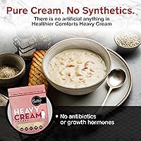 Vista 3 de Healthier Comforts Crema en polvo pesada (72% grasa de mantequilla), Kosher, sin gluten, sin OMG, apto para dieta cetogénica, libre de antibióticos