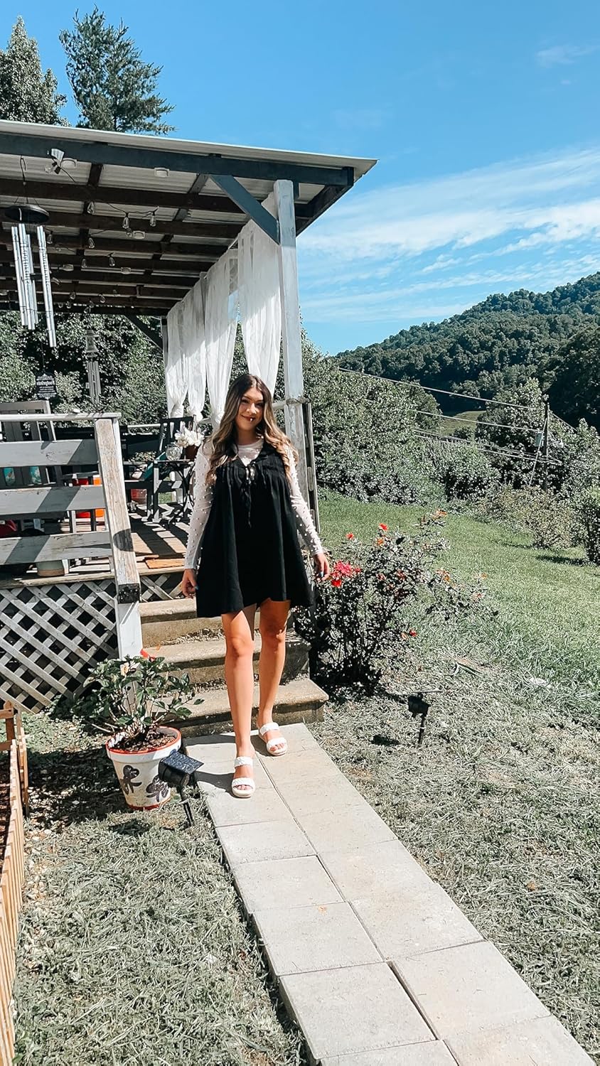 Women's Casual Summer Sleeveless Denim Romper Tie Front V Neck Ruffle Jean Short Overall With Pockets - Image 2