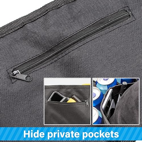 Miniatura 5 de Adhafera Cinturón de cerveza, ajustable, 6 unidades, soporte para cinturón de cerveza, soporte de cintura de cerveza Oxford para hombre, mujeres,