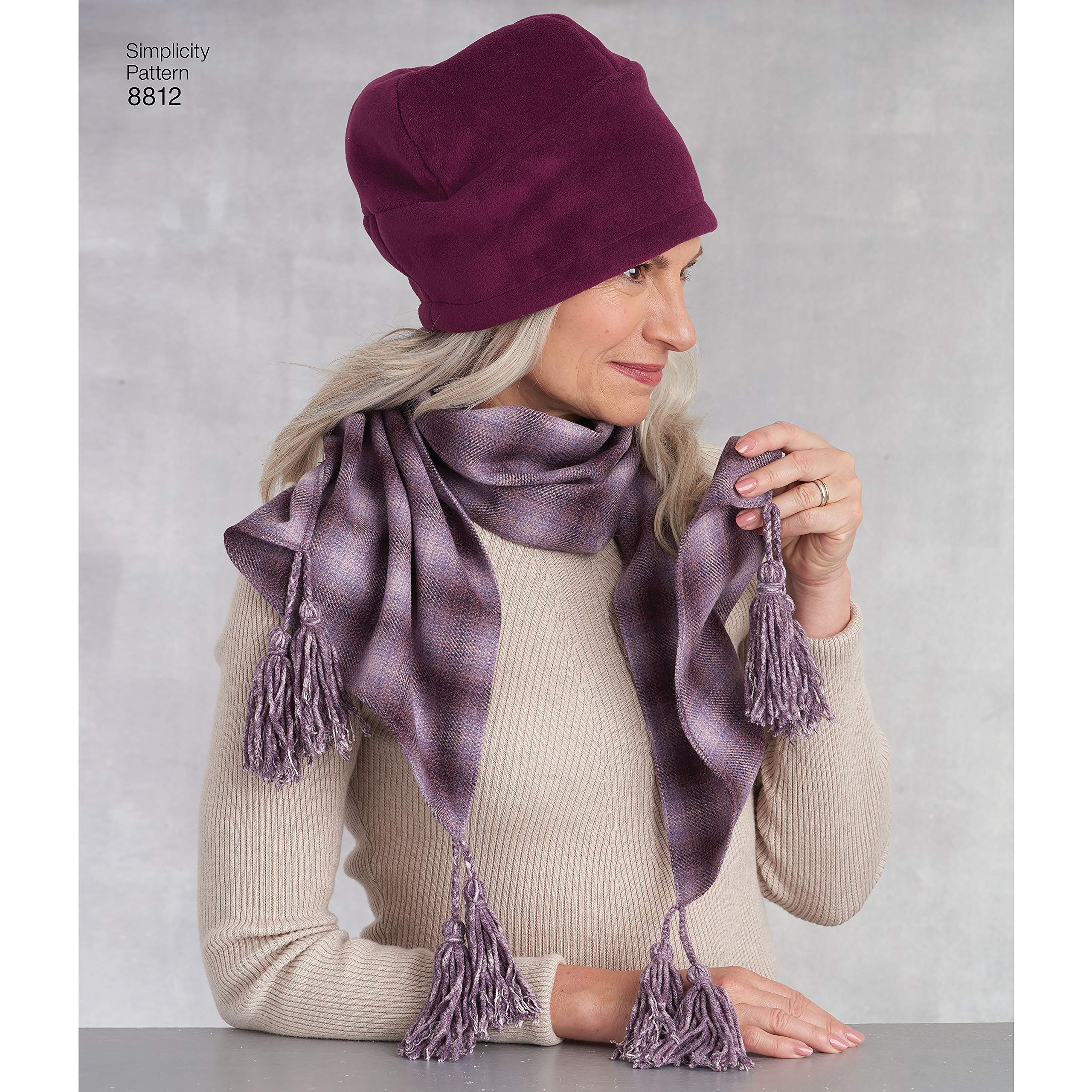 Simplicity US8812APattern 8812 Misses Cold Weather Accessories, Paper, White, A (All Sizes)