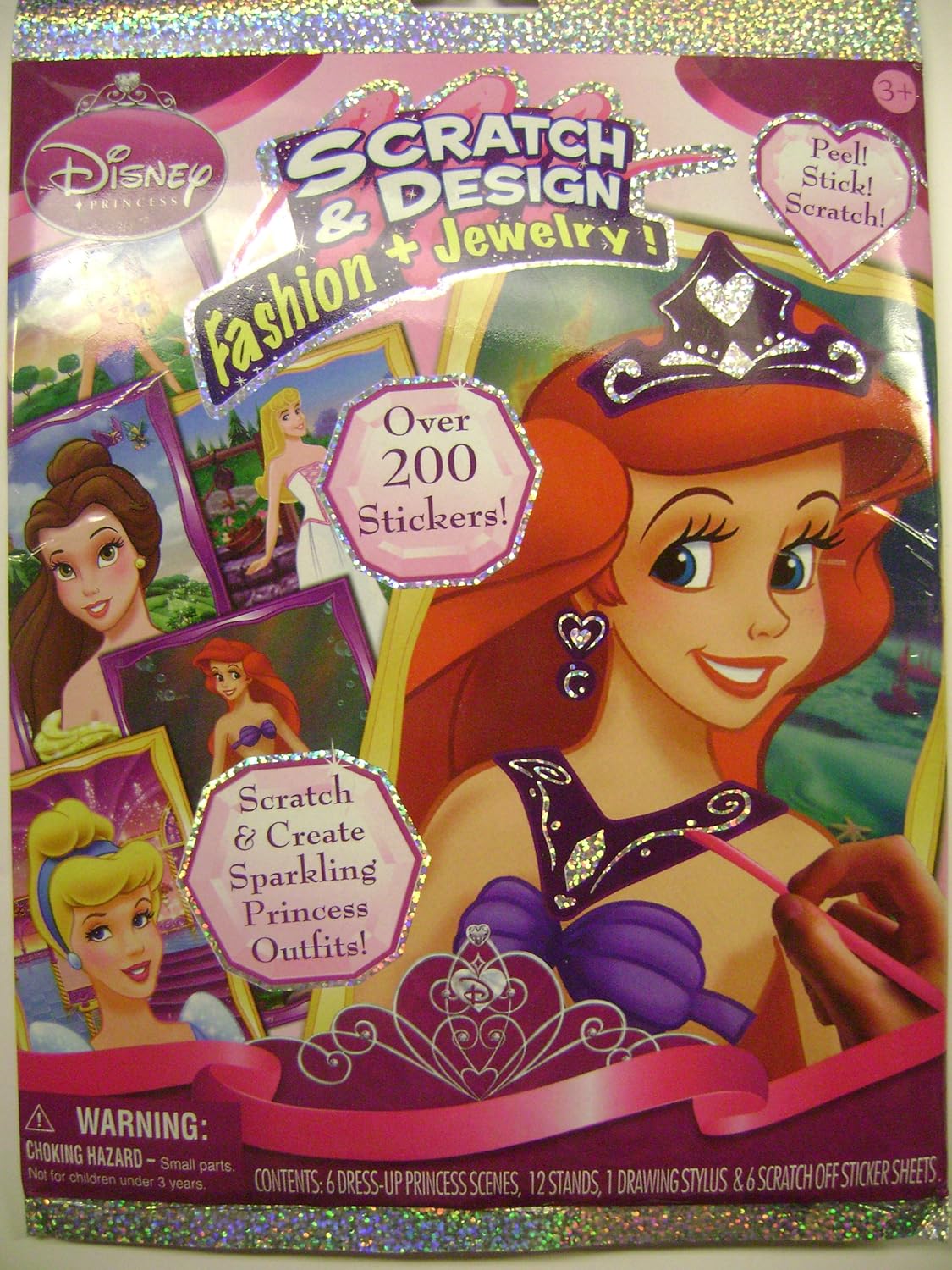 Disney Princess Scratch & Design Fashion & Jewelry Toys