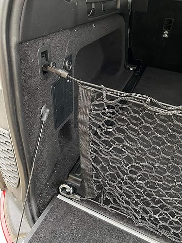 Miniatura 7 de Red de carga de malla elástica automotriz estilo sobre para maletero para Land Rover Discovery 2017-2025  Organizadores y almacenamiento de maletero