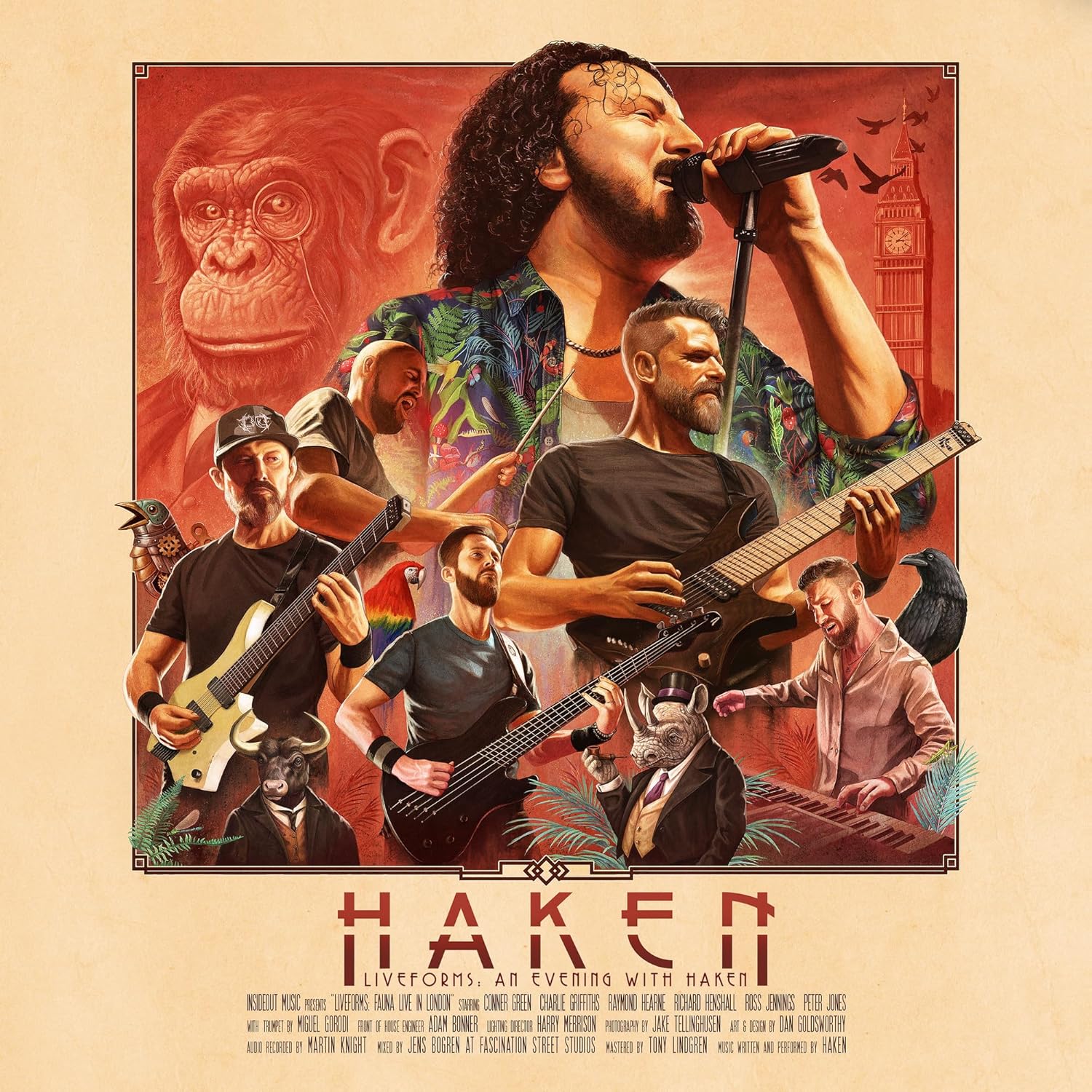 Liveforms: Fauna Live In London por Haken — capa do álbum