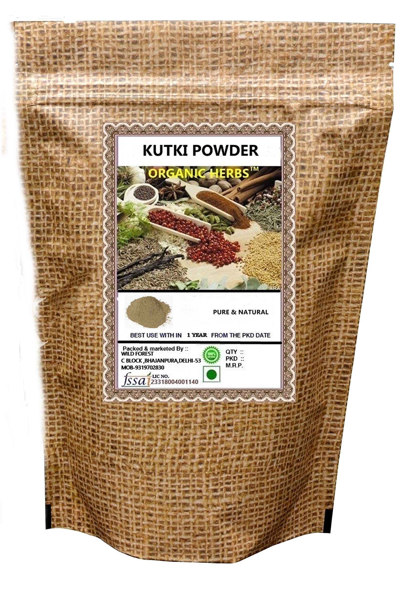 Organic Herbs Kutki Powder (Picrorhiza Kurroa)50 GM (B07TYLJ5K7) Amazon Price History, Amazon Price Tracker