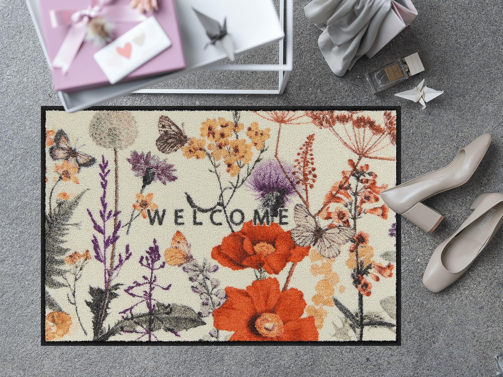 Salonloewe Fussmatte Late Summer I Schmutzfangmatte & Fußabtreter für Innen 50 x 75 cm