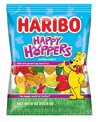 Haribo of America Happy Hoppers Candy 1-4 Ounce Bag