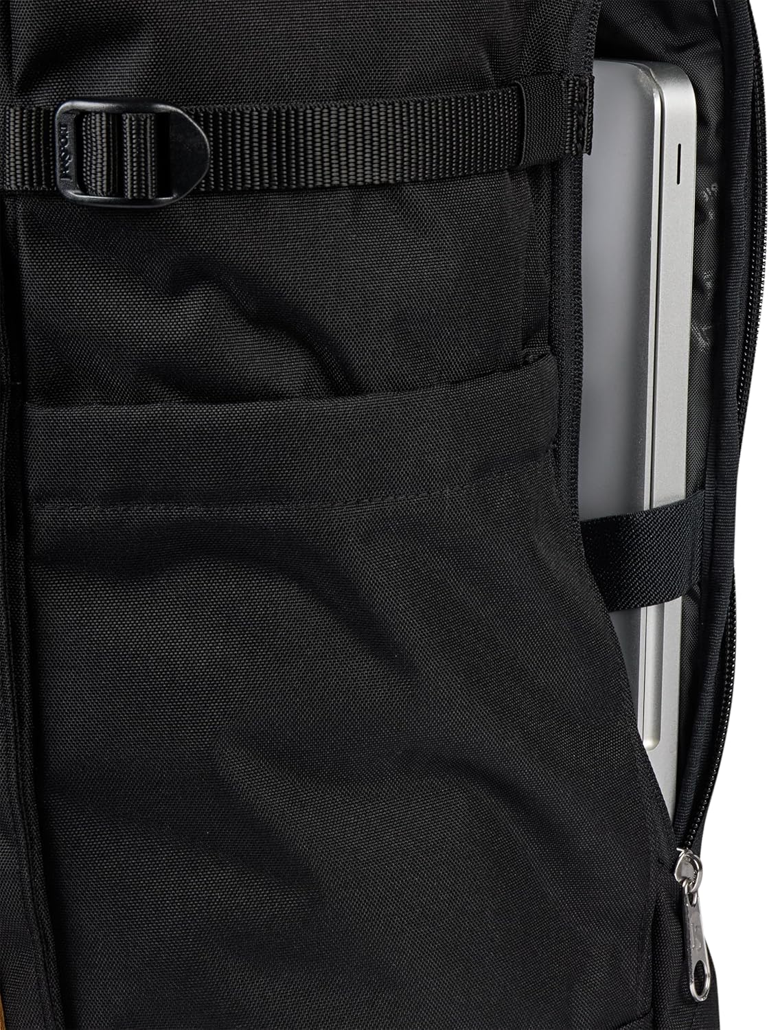 JanSport Hatchet Rolltop Backpack - 17-inch Padded Laptop Sleeve, Spacious Main Compartment, Dual Water Bottle Pockets, Black - Image 7
