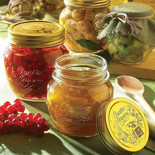 Miniatura 9 de Bormioli Rocco, set de 12 frascos de conservas de Quattro Stagioni.