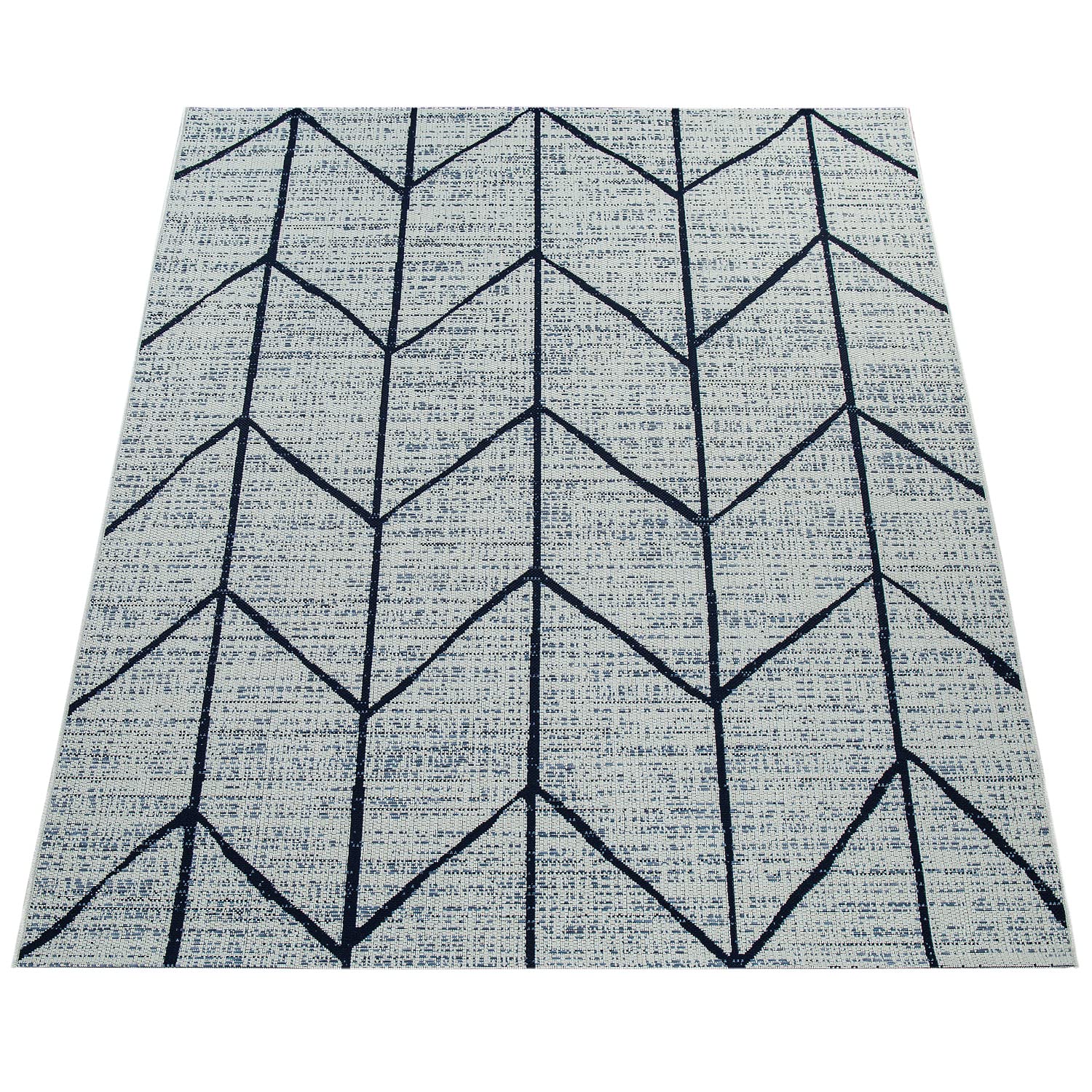Paco Home Tapis Intérieur & Extérieur Tissage À Plat Géométrique Motif Scandinave en Blanc, Dimension:160x230 cm