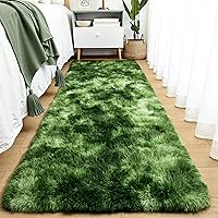 Vista 78 de Tepook - Alfombra de área mullida y colorida con diseño de arco iris, alfombras marroquíes geométricas modernas afelpadas para niños, sala