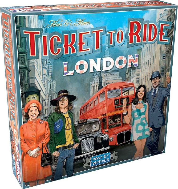 Asmodee Ticket to Ride London Juego de mesa: juego de estrategia para construir rutas de trenes, divertido juego familiar para niños y adultos, mayores de 8 años, 2 a 4 jugadores, tiempo de juego de 10 a 15 minutos