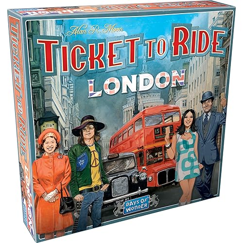 Asmodee Ticket to Ride London Board Game - Train Route-Building Strategy Game, Fun Family Game for Kids & Adults, Ages 8+, 2-4 Players, 10-15 Minute Playtime