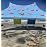 Neso Portable Beach Tent Sun Shelter with Sand Anchor - Lightweight Beach Shade Canopy - Easy Setup for Family Outings - Patented Reinforced Corners - UPF 50+ Sun Protection - 7 x 7ft - Flamingos