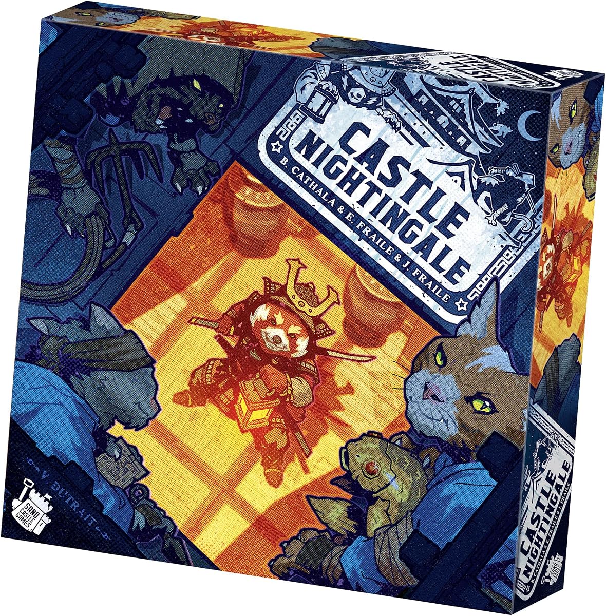 Castle Nightingale Board Game | Stealth Ninja vs. Samurai Strategy Game with Modular Boards, Competitive Asymmetric Gameplay, Ages 10+, 2 Players, 30 Minutes