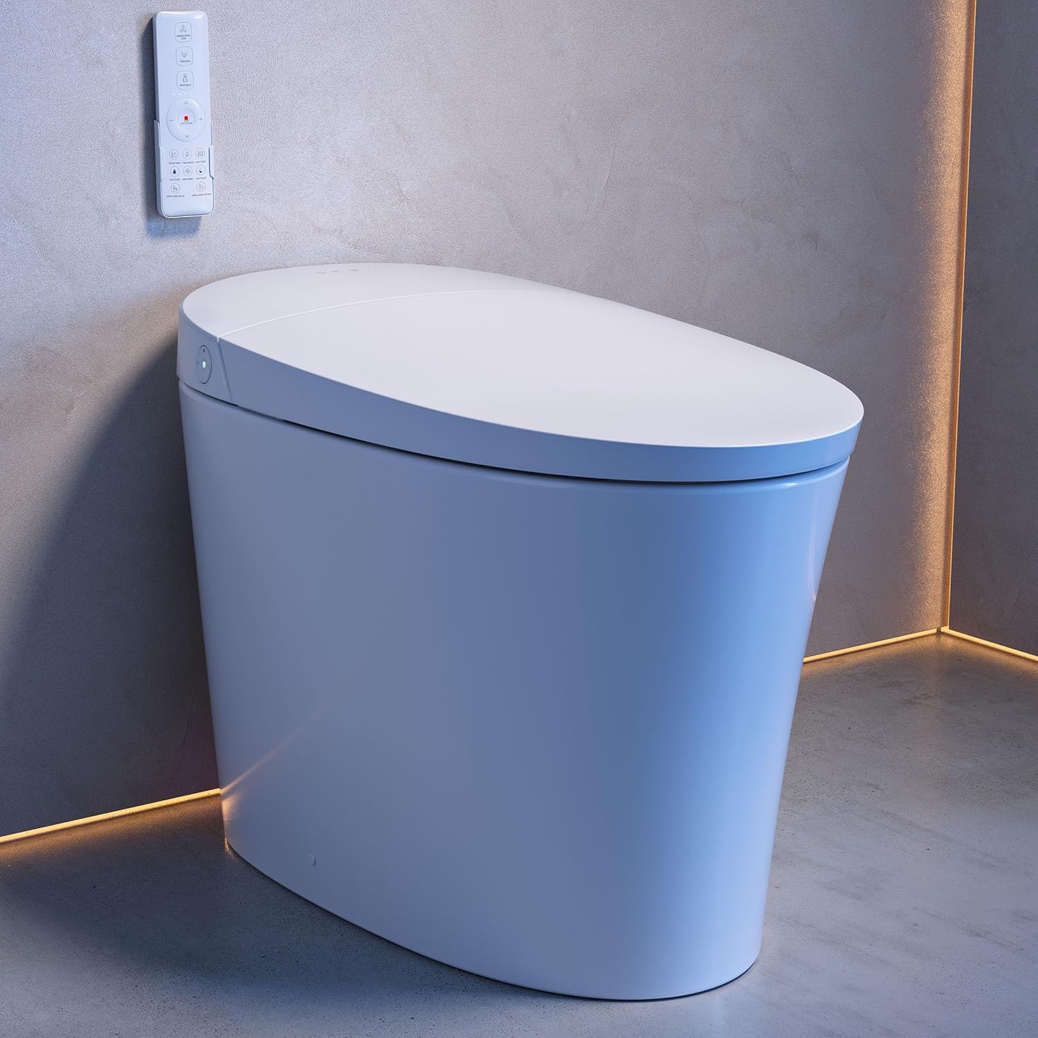 Swiss Madison Viro V20 Smart Toilet 12” Rough-in ADA Height in Glossy White with Foam Shield, Integrated Tank, Auto Open/Close, Foot Sensor