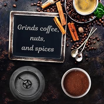Duronic CG250 Electric Coffee Grinder, 250W, Stainless Steel Blades - Black