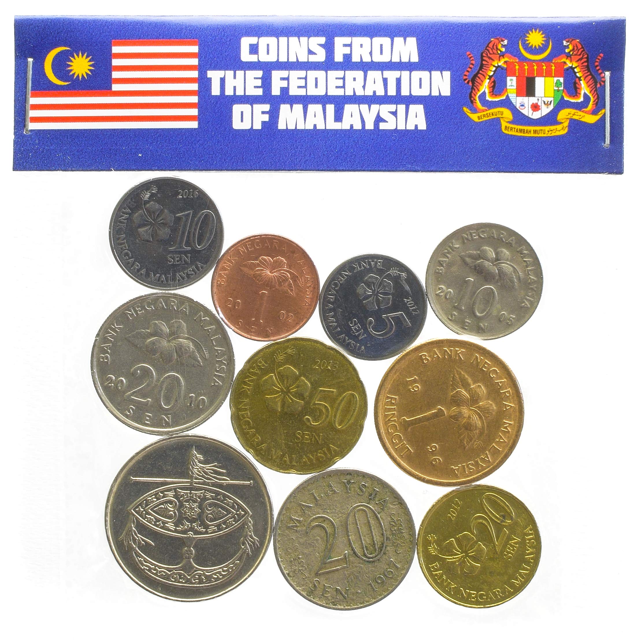 Amazon.co.jp: マレーシアの古いコイン10枚 東南アジア マレーシア人センコレクターコインコインバンク、コインホルダー、コインアルバムに最適。  : おもちゃ