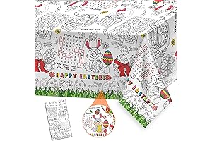 Enliven Your Easter Celebration with This Captivating Coloring Tablecloth
